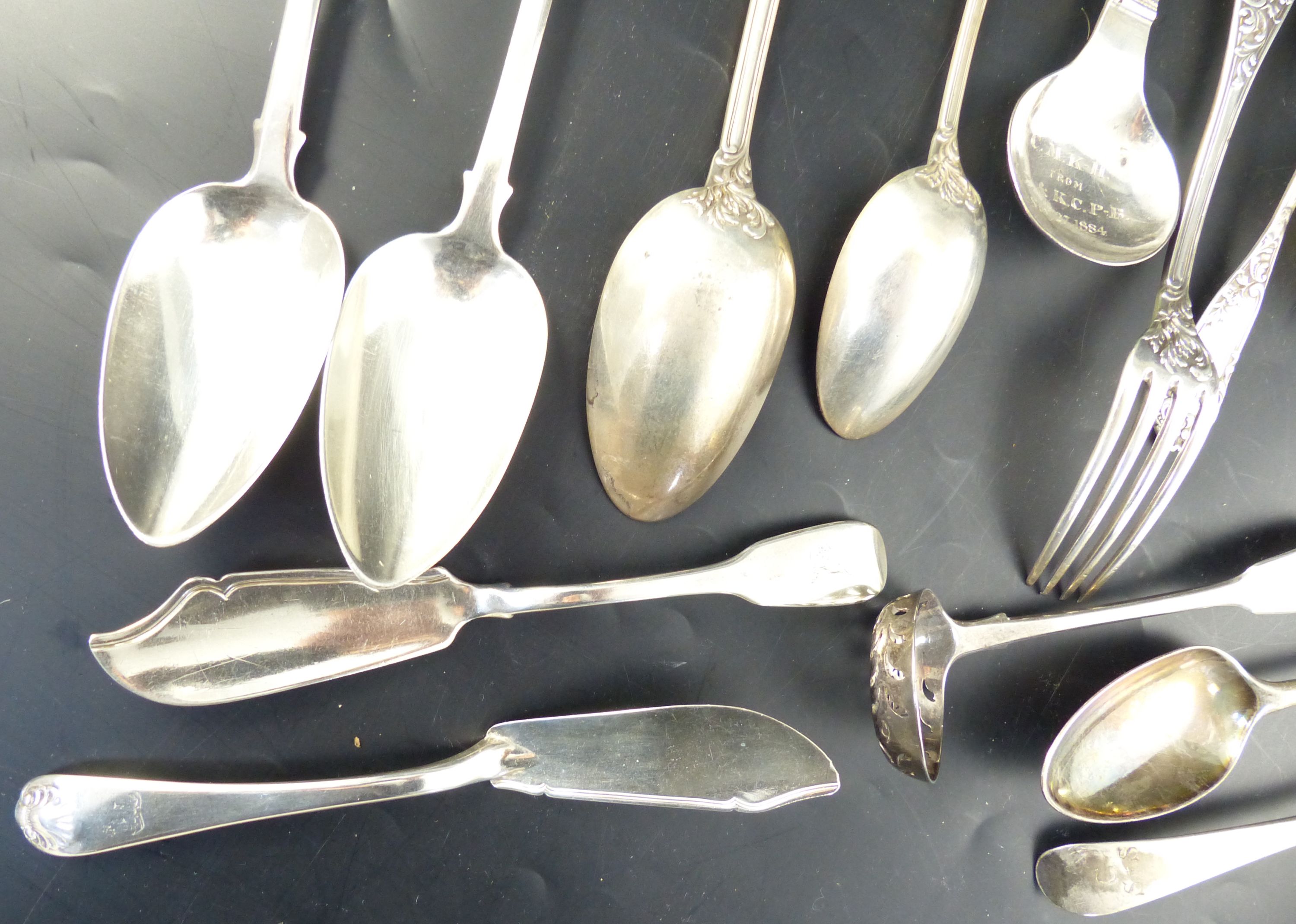 A small collection flatware